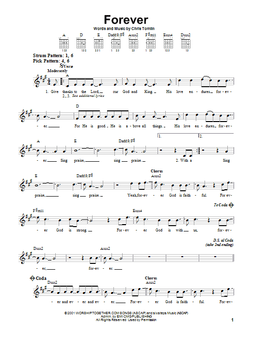 Product gallery: Page 1 of 1 Forever, Chris Tomlin
