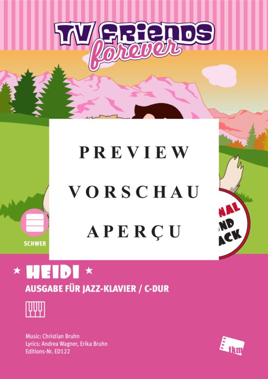 Product gallery: Page 2 of 6 Heidi - Arrangiert für Jazzklavier , , Piano Solo