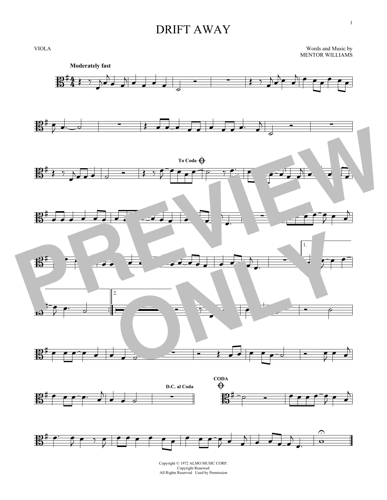 Product gallery: Page 1 of 1 Drift Away, Dobie Gray