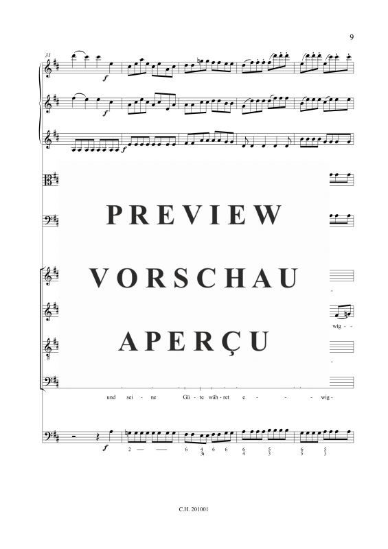 gallery: Danket dem Herrn (Psalm 118), , Gemischtes Ensemble SATB, Streicher Quartett, Violone und BC
