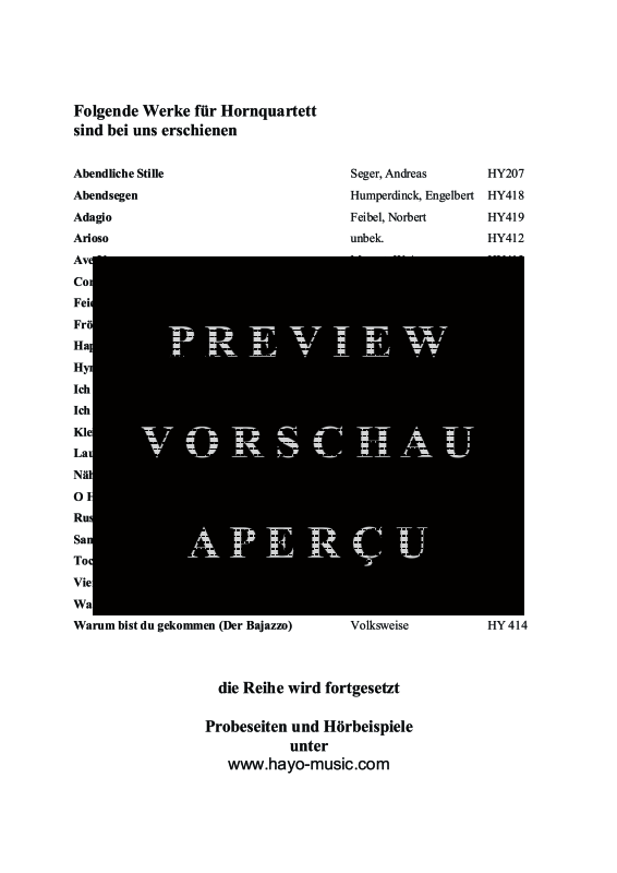 gallery: Hymne an die Nacht, , (Horn Quartett)
