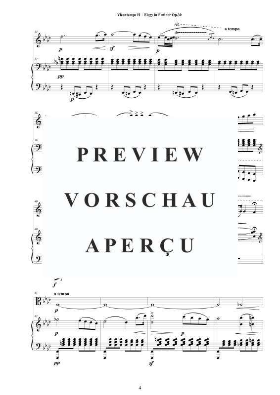 Product gallery: Page 5 of 11 Elegy in F-Moll Op.30, , Viola and Piano