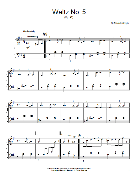Product picture to: Waltz No. 5, Op. 42