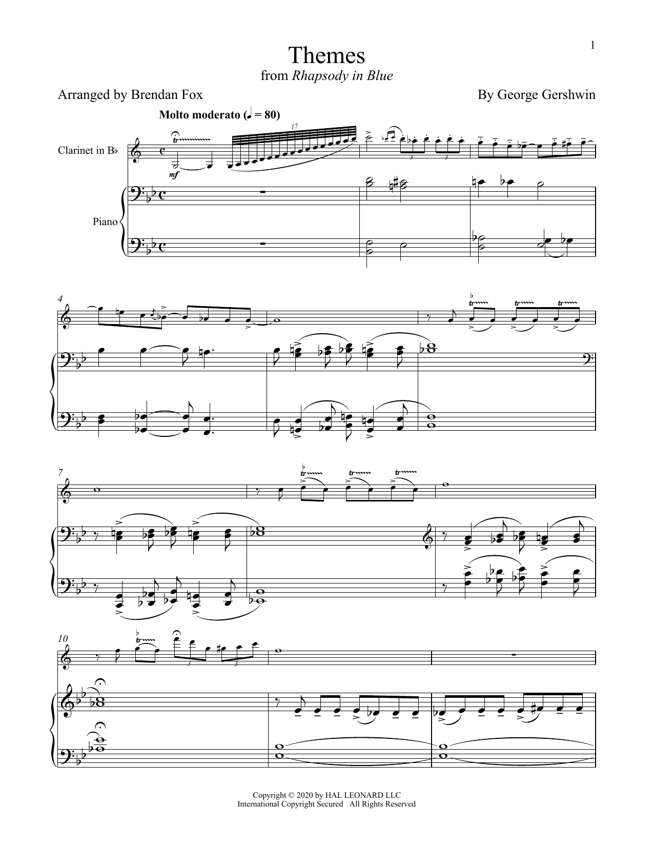 Produktbild zu: Rhapsody In Blue (Themes)