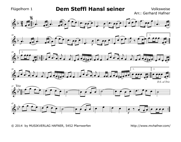 Product gallery: Page 1 of 11 Dem Steffl Hansl seiner, , (woodwind and brass)