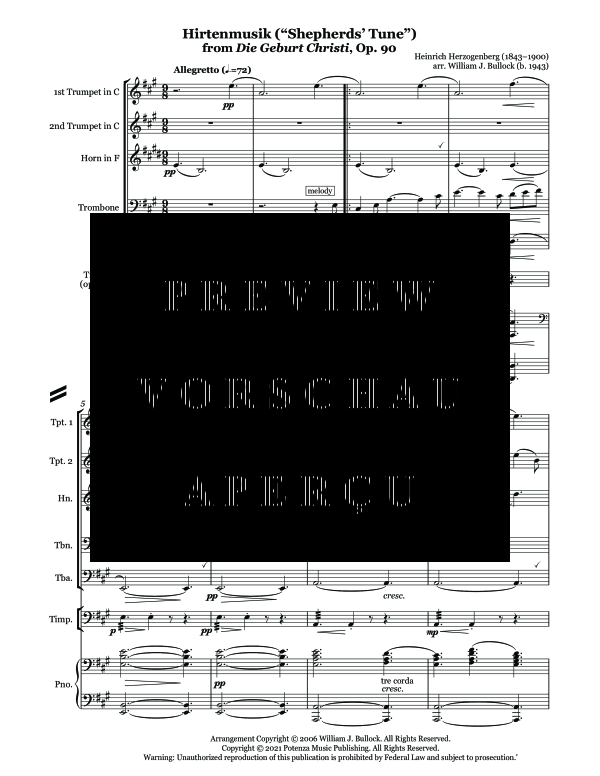Produktgalerie: Seite 7 von 11 Shepherds´ Music, , (Blechbläser Quintett und Klavier, Pauken opt.)