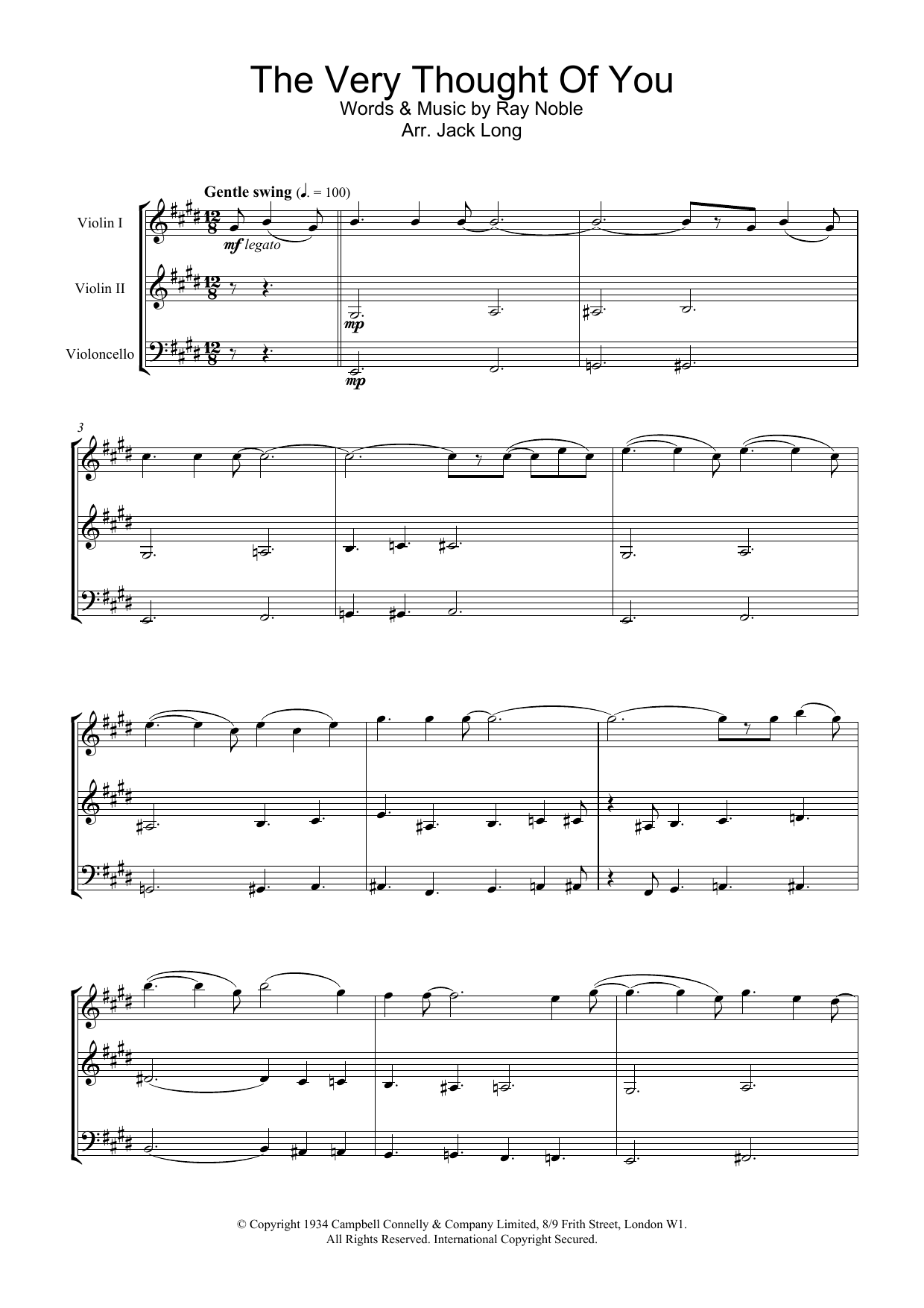 Product gallery: Page 1 of 1 The Very Thought Of You, Ray Noble