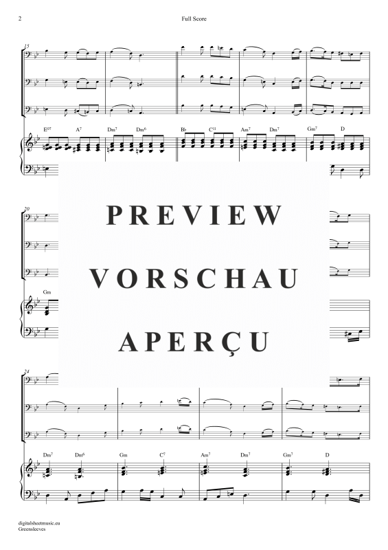 Produktgalerie: Seite 3 von 11 Greensleeves, Simoni, Edward, (Posaunen Trio + Klavier)