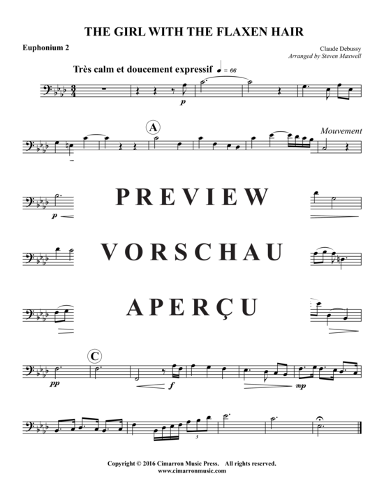 Product gallery: Page 7 of 10 The Girl With The Flaxen Hair , , (Tuba quartet EEETT)