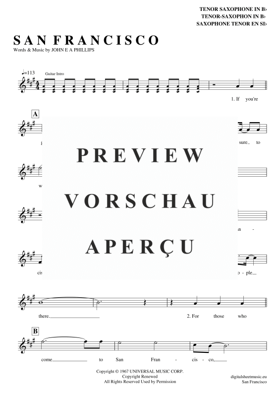 Product gallery: Page 2 of 4 San Francisco , Mckenzie, Scott, Tenor Saxophone