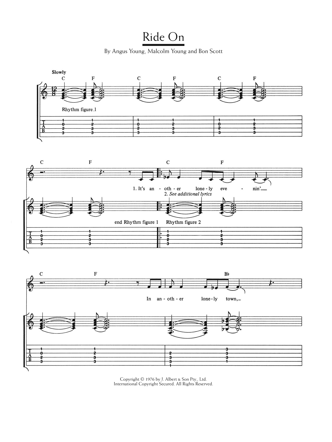 Produktgalerie: Seite 1 von 1 Ride On, AC/DC, Gitarre
