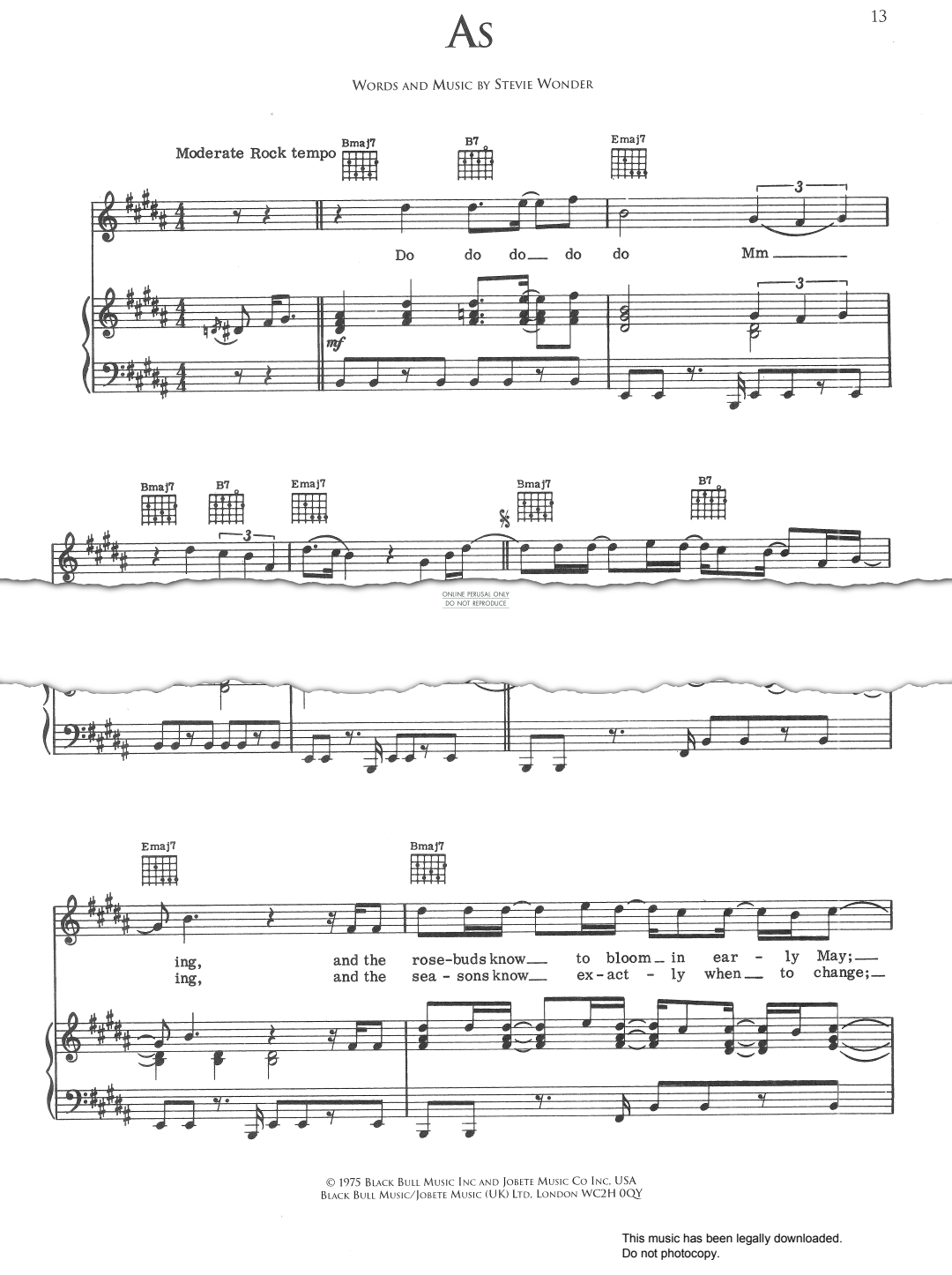 Produktgalerie: Seite 1 von 1 As, Stevie Wonder, Gesang, Gitarre, Klavier