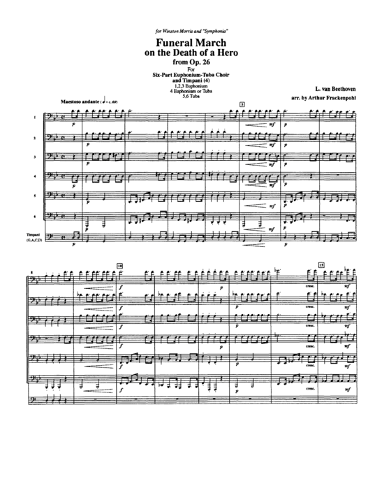Produktbild zu: Funeral March on the Death of a Hero L Beethoven