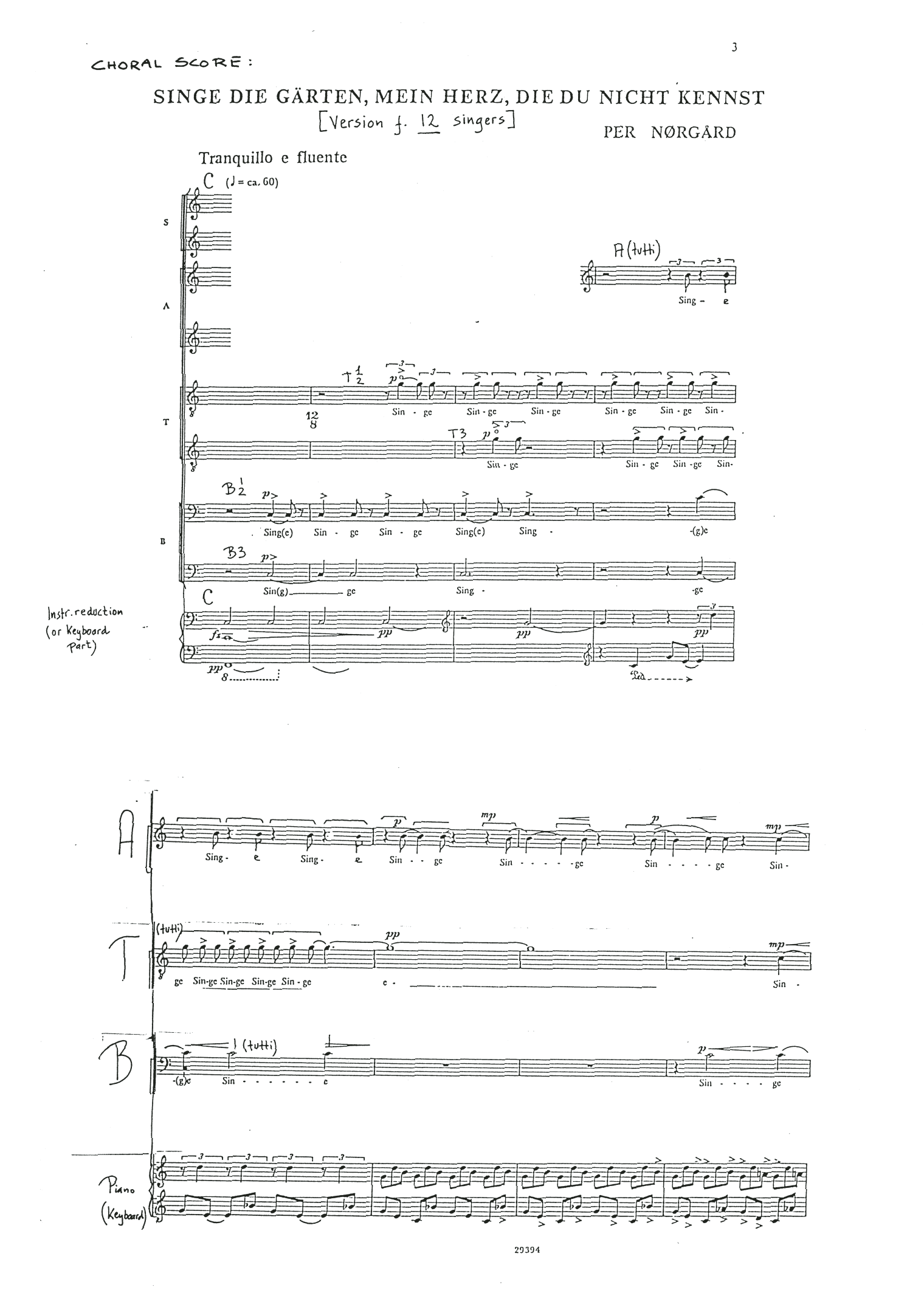 Product picture to: Singe die Gärten, mein Herz, die du nicht kennst (12 Singers)