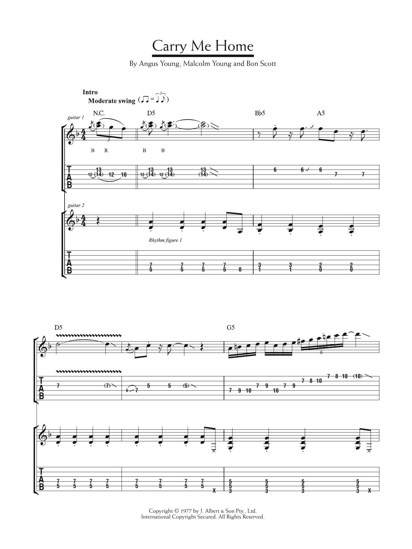 Produktgalerie: Seite 1 von 1 Carry Me Home, AC/DC, Gitarre