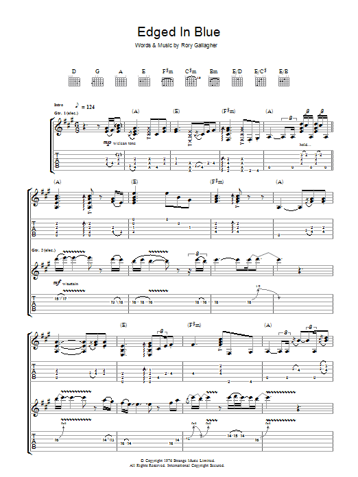 Product gallery: Page 1 of 1 Edged In Blue, Rory Gallagher