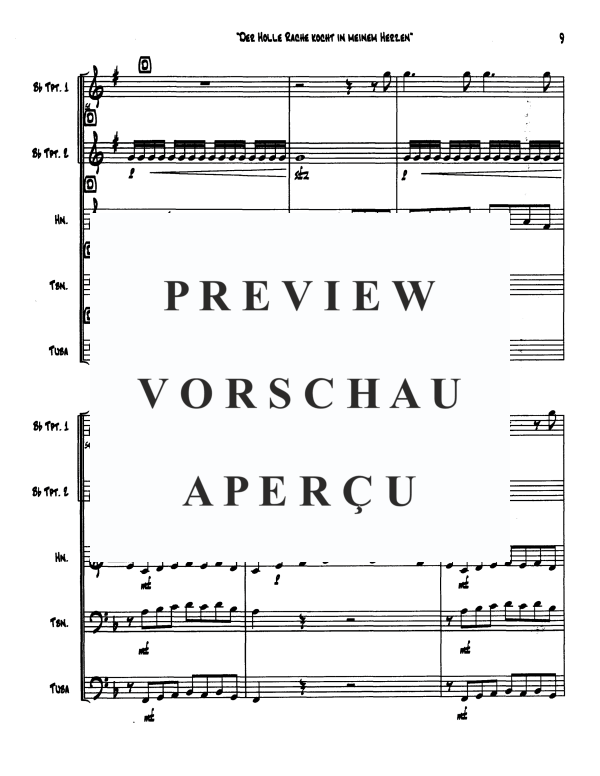 Product gallery: Page 11 of 11 Queen of the Night's Aria, , Brass Quintet