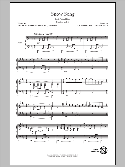Produktbild zu: Snow Song