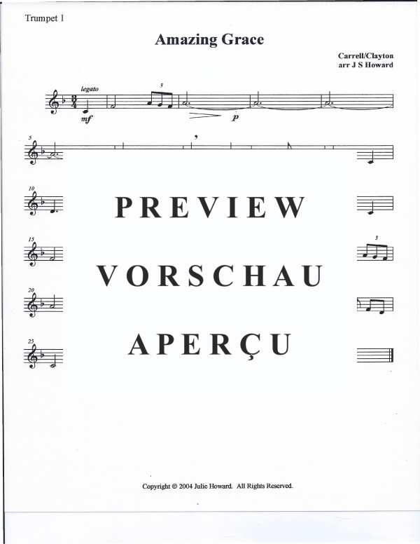 Produktgalerie: Seite 7 von 11 Amazing Grace, , Blechbläserensemble