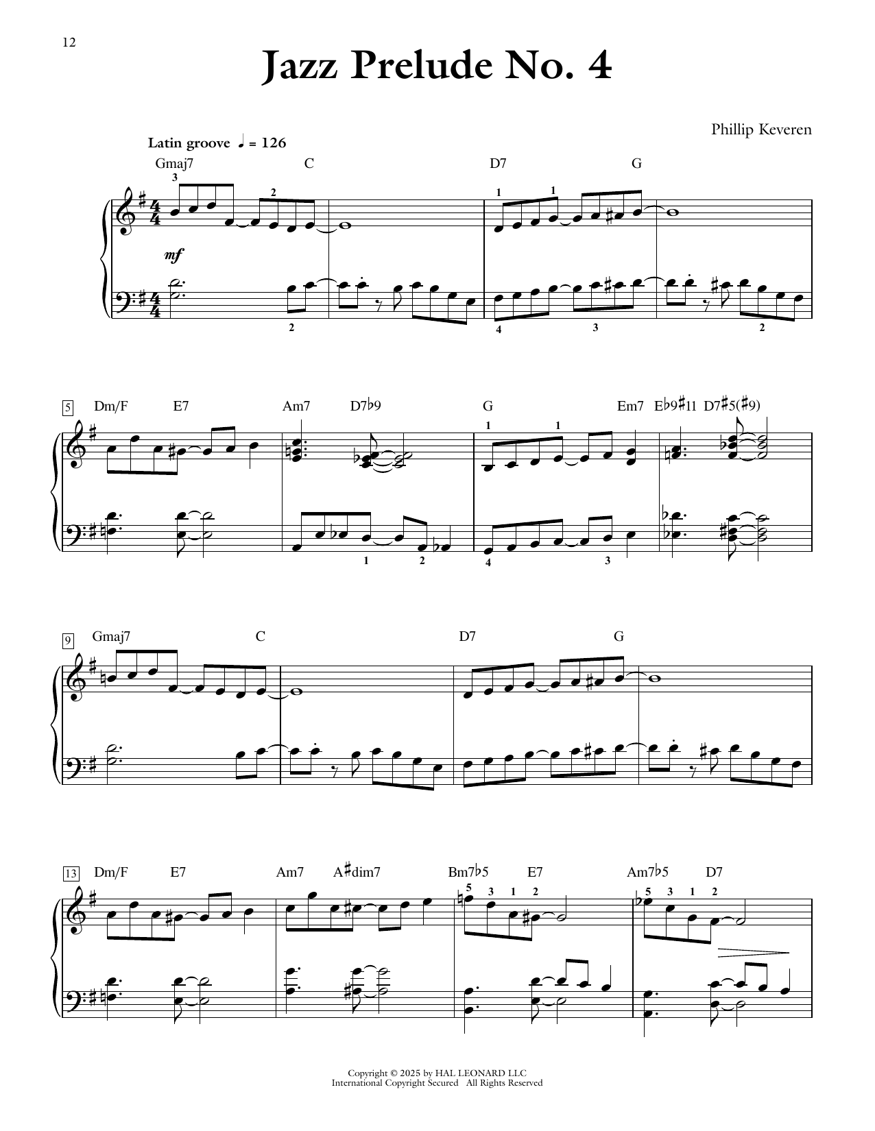 Produktgalerie: Seite 1 von 1 Jazz Prelude No. 4, Phillip Keveren, Klavier