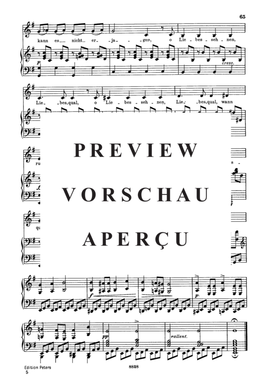 Product gallery: Page 10 of 10 Im Walde D.834, , Low Voice and Piano