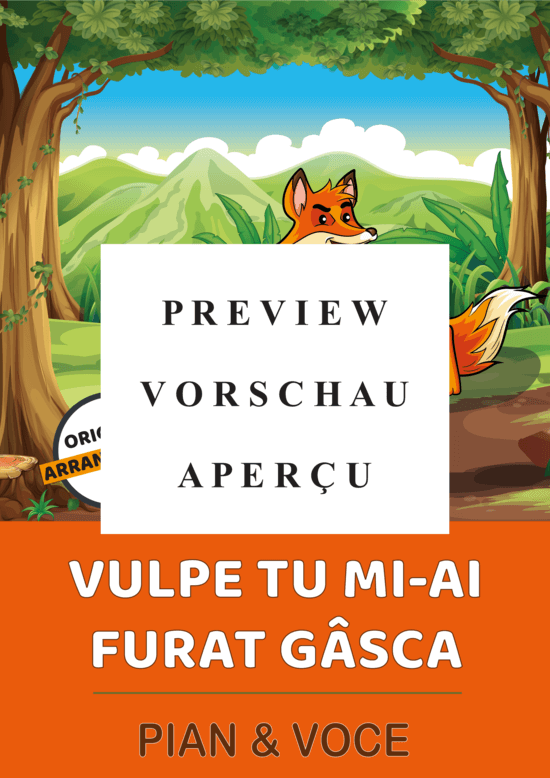 Produktgalerie: Seite 2 von 5 Vulpe Tu Mi-ai Furat Gâsca, , (Gesang + Klavier)