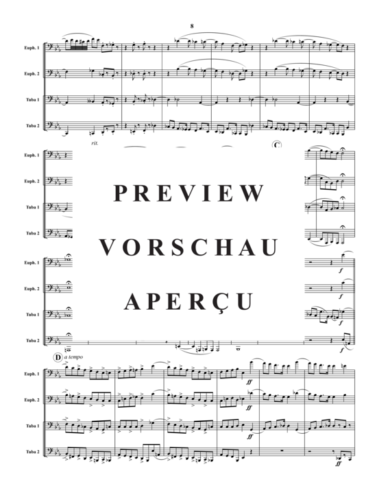 Product gallery: Page 9 of 21 Nachstucke I and II , , (2x Baritone, 2x Tuba)