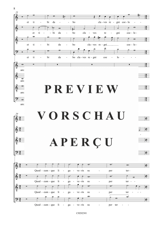gallery: Cantiones Sacrae octonis vocibus, , (Gemischter Chor 8-stimmig)