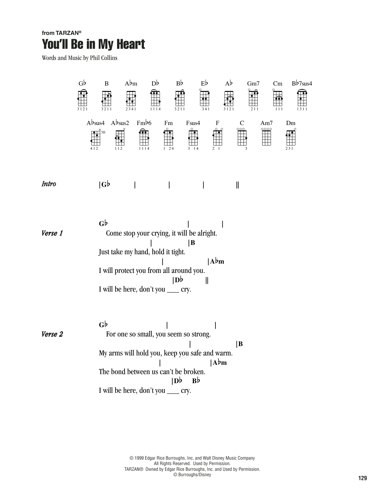 Product gallery: Page 1 of 1 You'll Be In My Heart (from Tarzan), Phil Collins