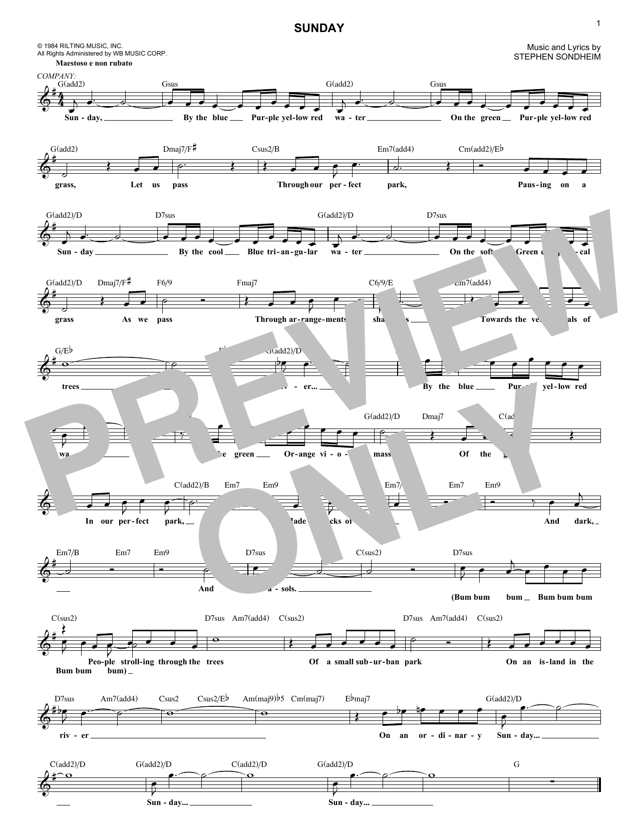 Produktbild zu: Sunday