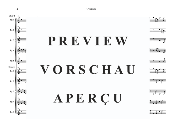 Produktgalerie: Seite 6 von 11 Ouvertüre aus Feuerwerksmusik, , Trompeten Ensemble 10-stimmig