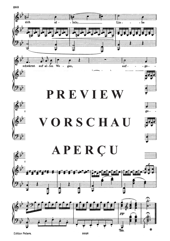 Product gallery: Page 4 of 4 Arietta der Claudine D.239-6 Liebe schwärmt auf allen Wegen, , Medium Voice and Piano