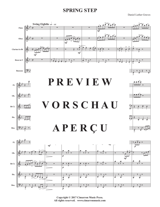 Product gallery: Page 3 of 21 Spring Step , , (Woodwind Quartet)