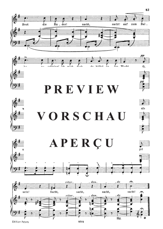 Product gallery: Page 4 of 4 Venetianisches Lied I Op.25 No.17, , Medium Voice and Piano