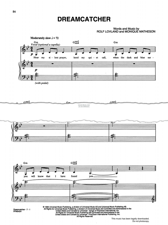 Produktgalerie: Seite 1 von 1 Dreamcatcher, Rolf Lovland, Gesang, Klavier, Violine