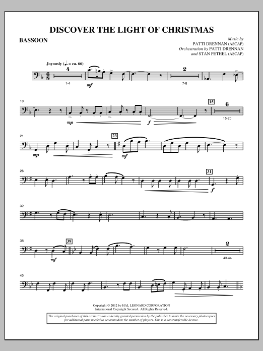 Produktbild zu: Discover The Light Of Christmas - Bassoon