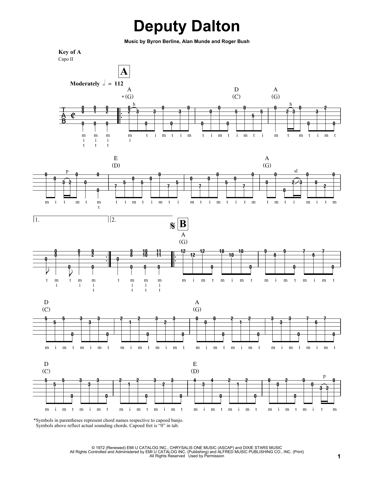 Produktgalerie: Seite 1 von 1 Deputy Dalton, Roger Bush, Banjo