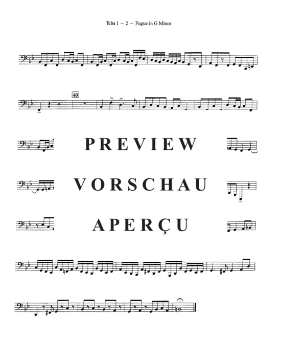 Product gallery: Page 17 of 18 Fugue in G Minor (Little) , ,  (Tuba Quartett EETT)