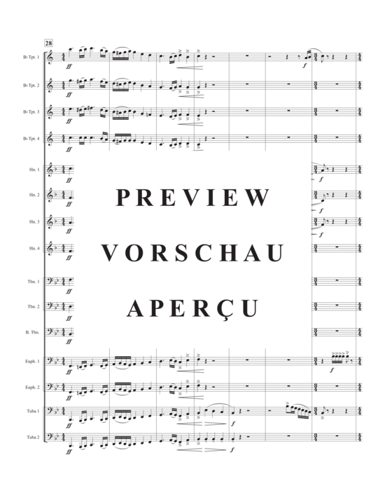 Product gallery: Page 8 of 21 Pomp! , , (Brass Ensemble 4x trumpet, 4x horn, 3x trombones, 2x euphonium + 2x tuba)