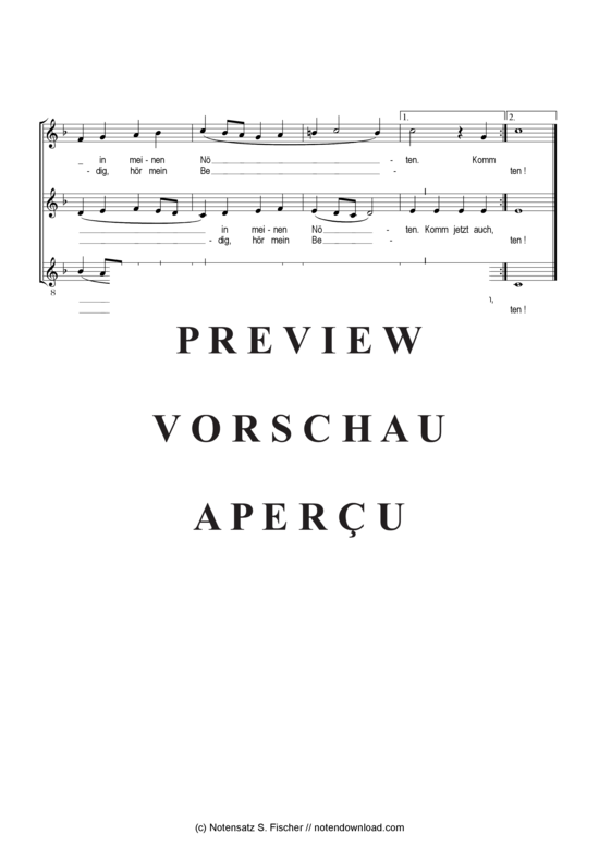 Produktgalerie: Seite 3 von 3 Erhör mich, Herr, in meinem Leid , , (Gemischter Chor)
