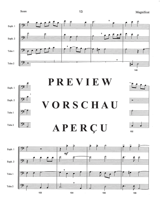 Produktgalerie: Seite 15 von 21 Magnificat , , (Tuba Quartett EETT)