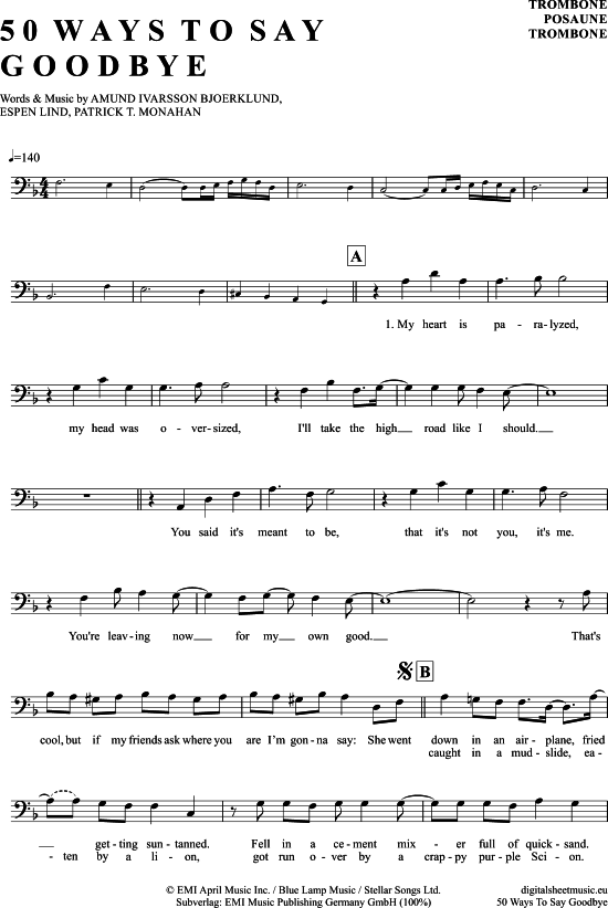 Product picture to: 50 Ways To Say Goodbye Train