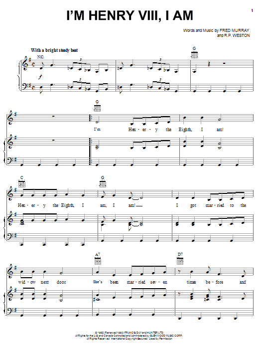 Produktgalerie: Seite 1 von 1 I'm Henry VIII, I Am, Herman's Hermits, Gesang, Gitarre, Klavier