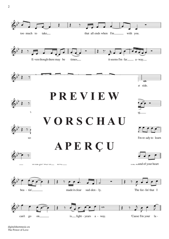 Product gallery: Page 3 of 4 The Power of Love , Rush, Jennifer, Clarinet in B-flat