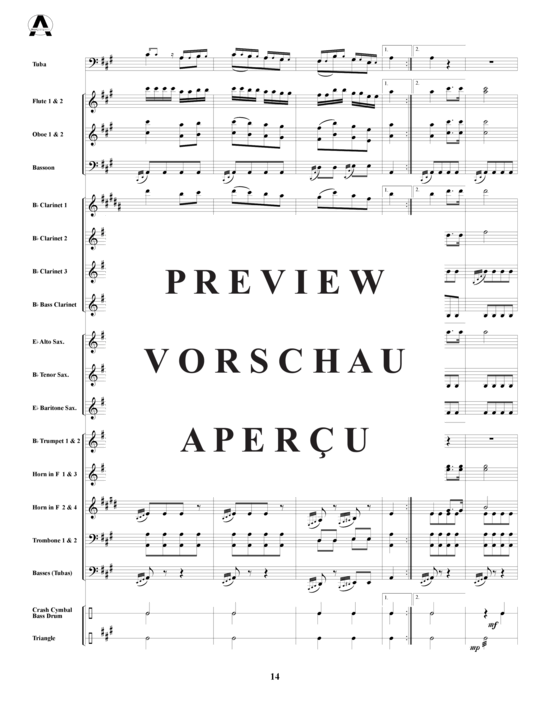 Produktgalerie: Seite 18 von 21 Sonata in A - 3.Satz , , (Tuba solo + Concert Band)