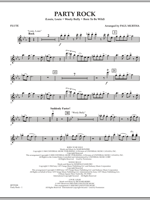 Produktgalerie: Seite 1 von 1 Party Rock - Flute, Paul Murtha, Ensemble