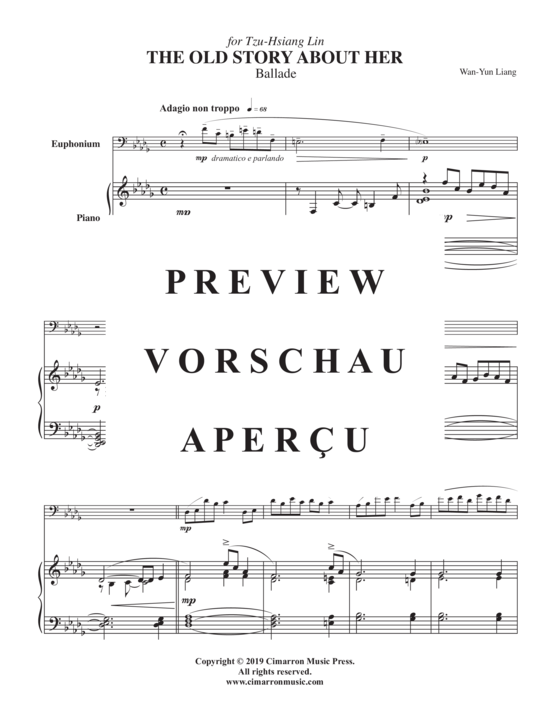 Product gallery: Page 3 of 21 Old Story About Her, The , , (euphonium + piano)