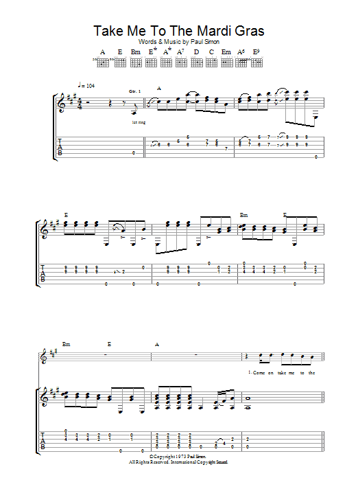 Produktbild zu: Take Me To The Mardi Gras