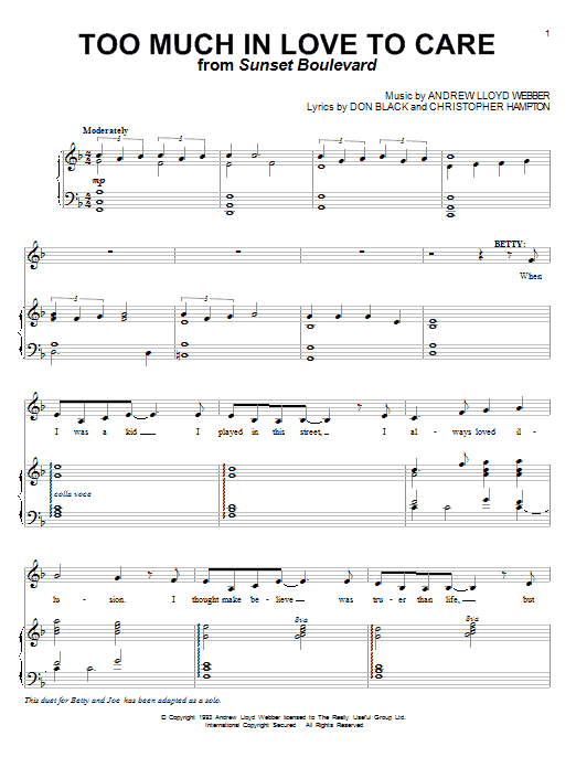 Produktbild zu: Too Much In Love To Care