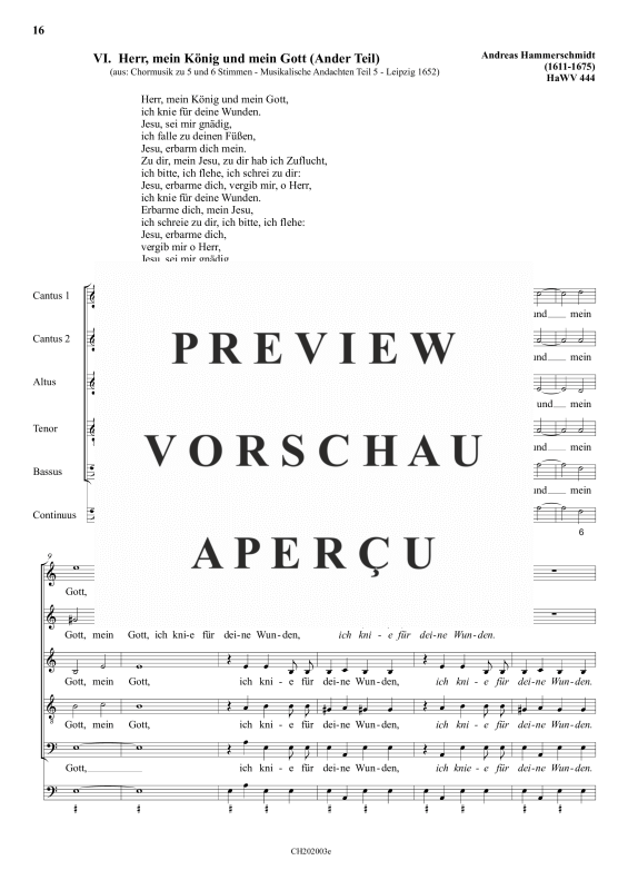 gallery: O Jesu, mein Erlöser / Herr, mein König und mein Gott, , (Gemischter Chor)